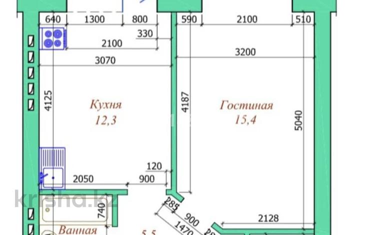 1-комнатная квартира · 50 м² · 5/9 этаж, мкр. Алтын орда 300 за 22 млн ₸ в Актобе — фото 2