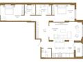 3-комнатная квартира · 96.24 м² · 4/21 этаж, Достык 8/5 за ~ 70.8 млн ₸ в Астане, Есильский р-н