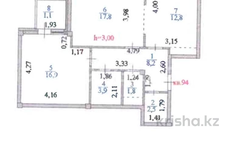 2-бөлмелі пәтер, 65 м², 5/7 қабат, Куанышбаева 11А — Хазрет Султан мечеть рядом, бағасы: 37 млн 〒 в Астане, Алматы р-н — фото 2