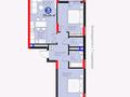 3-бөлмелі пәтер · 70.34 м² · 4/15 қабат, Сагадат Нурмагамбетов 17, бағасы: 45 млн ₸ в Астане, Сарайшык р-н