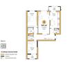 3-бөлмелі пәтер · 107.41 м² · 6/19 қабат, К.Кайсенова 55/1, бағасы: ~ 66.6 млн ₸ в Усть-Каменогорске — фото 12