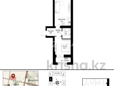 2-бөлмелі пәтер · 47 м² · 5/9 қабат, Рядом с главным проспектом Туран, бағасы: 26 млн ₸ в Астане, Нура р-н