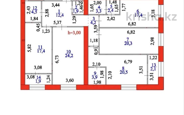 4-бөлмелі пәтер · 136.4 м² · 12/12 қабат, Илияс Омаров 12/1, бағасы: 72 млн ₸ в Астане, Нура р-н — фото 23