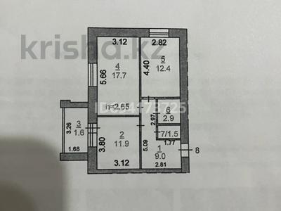 2-комнатная квартира, 57 м², 2/5 этаж, Назарбаева 225 за 25 млн 〒 в Костанае