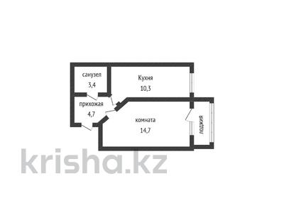 1-бөлмелі пәтер, 33.9 м², 1/6 қабат, Юбилейный 41, бағасы: 14.8 млн 〒 в Костанае