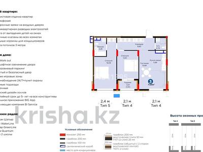 3-бөлмелі пәтер · 72 м² · 3/9 қабат, Е-899 7, бағасы: 58.5 млн ₸ в Астане, Нура р-н