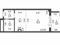 1-комнатная квартира · 32 м² · 8/22 этаж, Чингиз Айтматов 34 за 21 млн ₸ в Астане, Нура р-н — фото 2