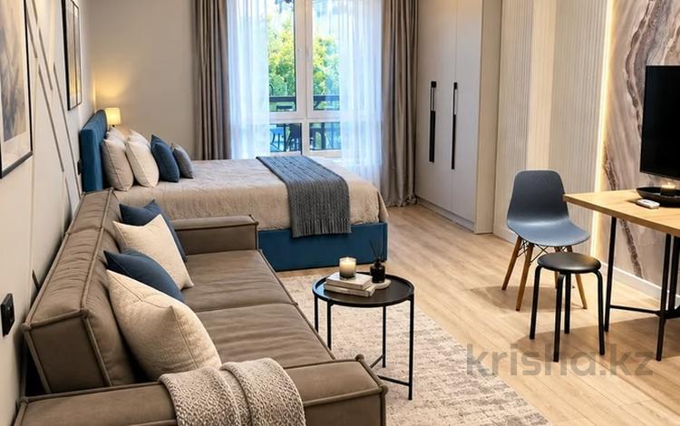 1-комнатная квартира · 40 м² · 3/10 этаж, Кабанбай Батыра за 380 000 ₸ в Алматы, Медеуский р-н — фото 2