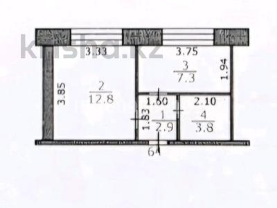 1-комнатная квартира · 26 м² · 5/5 этаж, 7 район Абая 86 — Колледж за 5 млн 〒 в Риддере