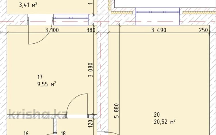 1-бөлмелі пәтер · 37.13 м², Алтын орда ш/а., Береке 200Д — Между Автоцоном и Береке, бағасы: ~ 8.4 млн ₸ в Актобе, мкр. Алтын орда — фото 2