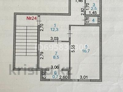 2-комнатная квартира · 52 м² · 3/5 этаж, 3 мкр 45 за 13 млн 〒 в Кульсары