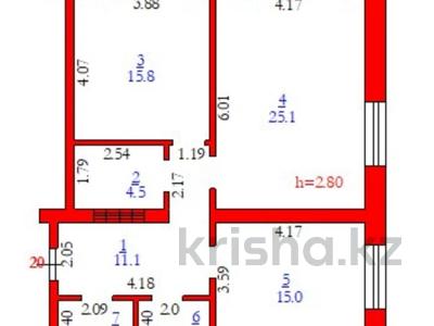 2-бөлмелі пәтер · 77.2 м² · 3/6 қабат, мкр. Алтын орда, Молдагулова 74 — Молдагулова, бағасы: ~ 28.6 млн ₸ в Актобе