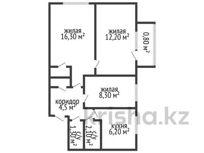 3-комнатная квартира · 52.7 м² · 2/5 этаж, Корчагина 150 за 13.4 млн 〒 в Рудном