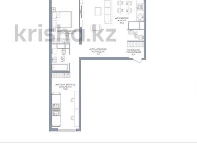 3-комнатная квартира · 100 м² · 11/16 этаж, Каныша Сатпаева 90/55Б за 77 млн ₸ в Алматы, Бостандыкский р-н
