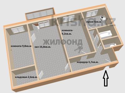 3-комнатная квартира, 55 м², 3/5 этаж, Тохтарова 78 за 16.5 млн 〒 в Усть-Каменогорске, Ульбинский