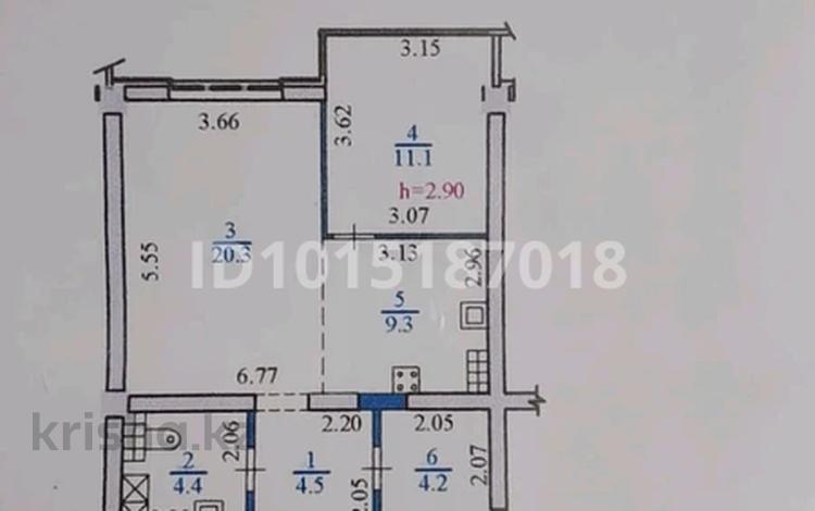 2-комнатная квартира · 53.8 м² · 4/13 этаж, Журавлева 26 — Тажибаевой за 450 000 ₸ в Алматы, Бостандыкский р-н — фото 2