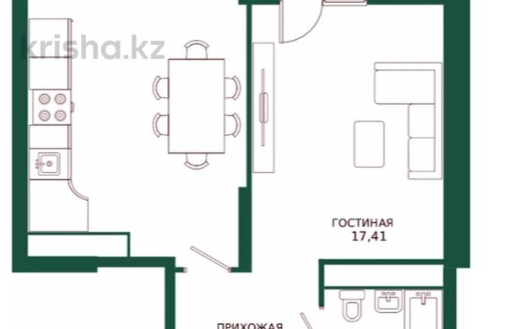 1-комнатная квартира, 54 м², 11/18 этаж, Достык 8/2 за 29 млн 〒 в Астане, Есильский р-н — фото 2