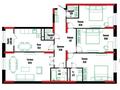 4-комнатная квартира · 140 м² · 7/17 этаж, Бухар жырау 12/2, 12/3 за 87 млн ₸ в Астане, Есильский р-н