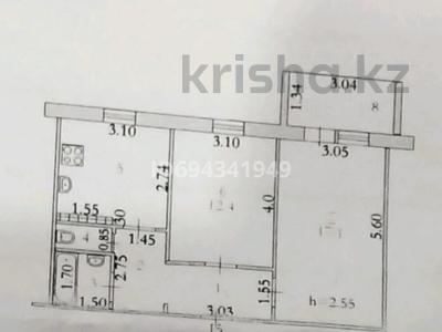 2-комнатная квартира · 52 м² · 4/9 этаж, мкр 5 103 — Есет батыр за 17 млн ₸ в Актобе