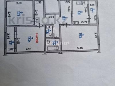 3-бөлмелі пәтер · 73 м² · 7/9 қабат, мкр Аксай-5 19, бағасы: 60 млн ₸ в Алматы, Ауэзовский р-н