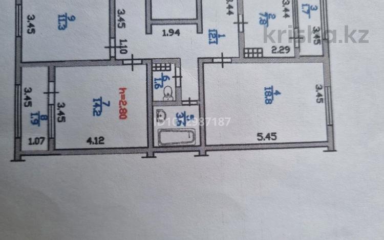 3-бөлмелі пәтер · 73 м² · 7/9 қабат, мкр Аксай-5 19, бағасы: 60 млн ₸ в Алматы, Ауэзовский р-н — фото 2