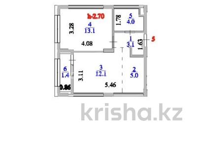 2-комнатная квартира · 38.7 м² · 2/9 этаж, Аль-Фараби 46/24 за 24 млн ₸ в Астане, Есильский р-н