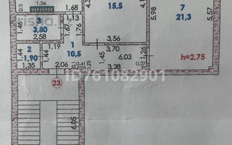 2-бөлмелі пәтер · 63.6 м² · 3/5 қабат, мкр Нурсая 108, бағасы: 26 млн ₸ в Атырау — фото 2