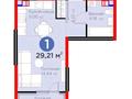 1-бөлмелі пәтер · 29.2 м² · 5/6 қабат, мкр Гажайып, бағасы: 22.5 млн ₸ в Алматы, Алатауский р-н — фото 6