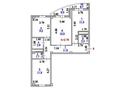3-комнатная квартира · 69.5 м² · 3/6 этаж, Е-128 7, 7/2,7/1 за 24 млн ₸ в Астане, Нура р-н