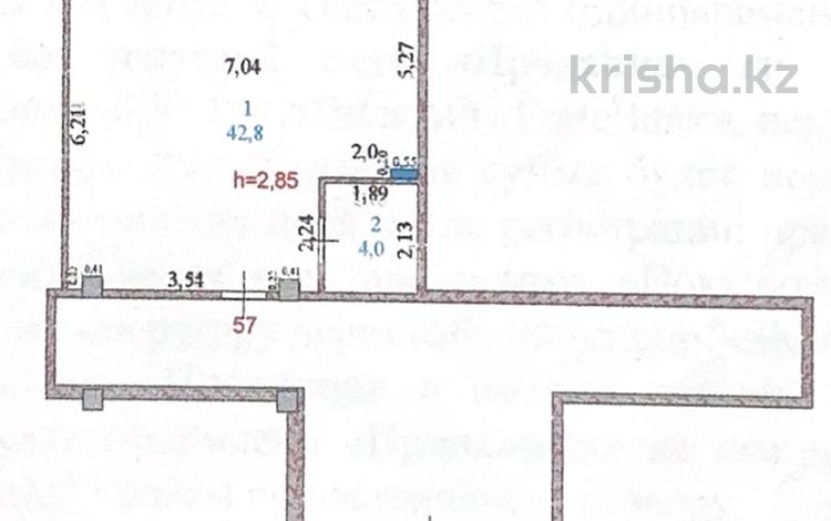 1-комнатная квартира, 42.8 м², 3/9 этаж, мкр Центральный, Абая 26/1