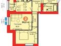 3-комнатная квартира, 79.15 м², 5/9 этаж, Т4 — проспект Туран за ~ 32.5 млн 〒 в Астане — фото 3