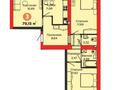 3-комнатная квартира, 79.15 м², 5/9 этаж, Т4 — проспект Туран за ~ 32.5 млн 〒 в Астане — фото 8
