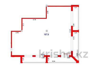 3-комнатная квартира · 167.9 м² · 3 этаж, Луначарского 1/2 — Толстого-29 Ноября за 106 млн 〒 в Павлодаре