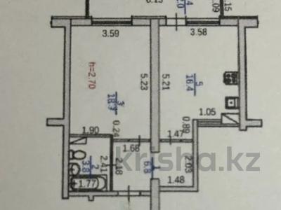 2-бөлмелі пәтер · 48 м² · 4/17 қабат, Жандосова, бағасы: 34.5 млн ₸ в Алматы, Ауэзовский р-н