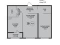 2-бөлмелі пәтер · 62.3 м² · 2/9 қабат, Ботакоз 5, бағасы: ~ 37.6 млн ₸ в Алматы, Алатауский р-н — фото 2