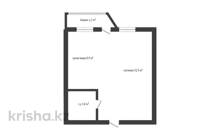 1-комнатная квартира, 46 м², 8/9 этаж, Назарбаева 3 за 13.7 млн 〒 в Кокшетау — фото 2