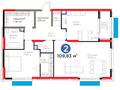 2-комнатная квартира · 109.83 м², Бухар жырау 26 за ~ 85 млн 〒 в Астане, Есильский р-н — фото 3
