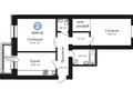 2-комнатная квартира · 65.81 м², ул. Шарбакты, 36 за ~ 28.6 млн ₸ в Астане, Сарайшык р-н — фото 3