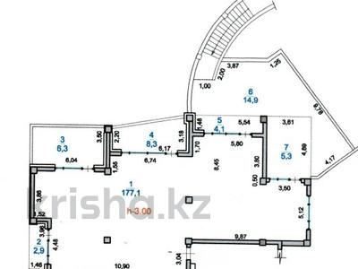 4-комнатная квартира · 218.9 м² · 1/3 этаж, мкр Тау Самал, Оспанова 14 за 335 млн ₸ в Алматы, Медеуский р-н