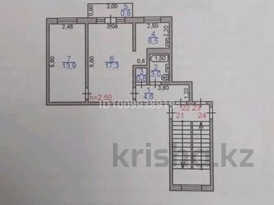 2-комнатная квартира · 46 м² · 2/4 этаж, Гагарина 16 — Облсов проф, маг Выбор, ветклиника. за 11.5 млн ₸ в Жезказгане