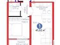 2-комнатная квартира · 42 м² · 8/14 этаж, Казыбек би 23 — толе би за 29.5 млн ₸ в Астане, Нура р-н