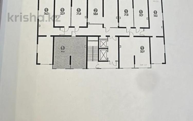 2-бөлмелі пәтер · 50.9 м² · 8/12 қабат, Рыскулова 57/3, бағасы: 24 млн ₸ в Алматы, Жетысуский р-н — фото 2