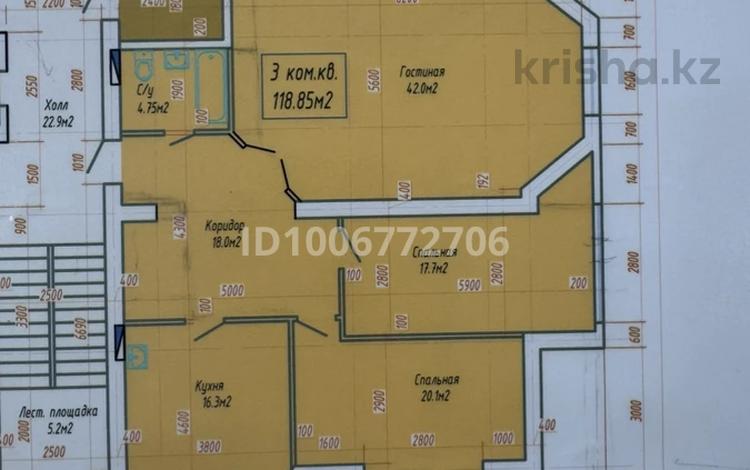 3-бөлмелі пәтер · 118.9 м² · 5/7 қабат, Жк мура 4 — Кар Сити артында, бағасы: 24 млн ₸ в Жанаозен — фото 2