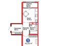 1-бөлмелі пәтер · 42.52 м² · 14/17 қабат, Хусейн Бен Талал 41 — К. Кайсенова, Т.Рыскулова. Мангилик Ел, бағасы: 27.5 млн ₸ в Астане, Есильский р-н — фото 12