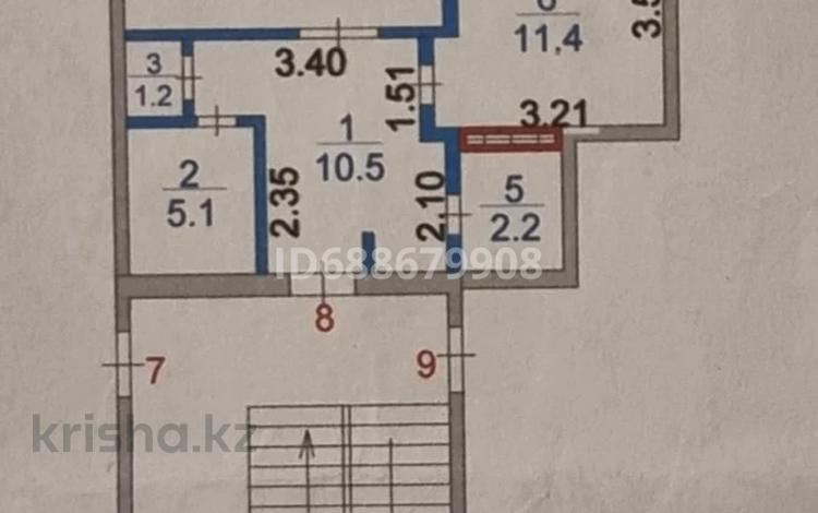 1-бөлмелі пәтер · 48.2 м² · 3/5 қабат, Абая 9/3, бағасы: 10.5 млн ₸ в Сатпаев — фото 18