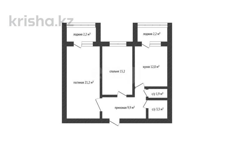 2-комнатная квартира · 67.9 м² · 2/10 этаж, Рахимбека Сабатаева за 31.5 млн ₸ в Кокшетау — фото 2