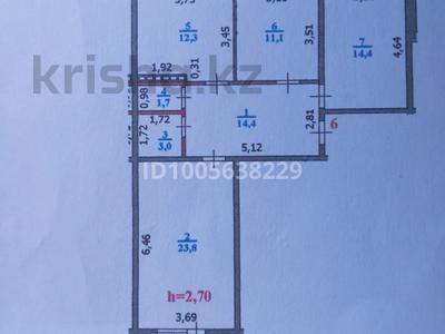 3-бөлмелі пәтер · 83 м² · 1/9 қабат, мкр. Зачаганск пгт, Монке улы 120 — Жангир хан, бағасы: 28 млн ₸ в Уральске