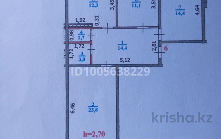 3-бөлмелі пәтер · 83 м² · 1/9 қабат, мкр. Зачаганск пгт, Монке улы 120 — Жангир хан, бағасы: 28 млн ₸ в Уральске — фото 2