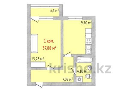 1-комнатная квартира, 37.7 м², 9/9 этаж, Уральская 45Г за ~ 11.7 млн 〒 в Костанае