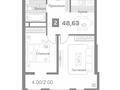 2-бөлмелі пәтер · 50.4 м² · 12/13 қабат, Райымбека 348/1, бағасы: 38.5 млн ₸ в Алматы, Ауэзовский р-н — фото 3